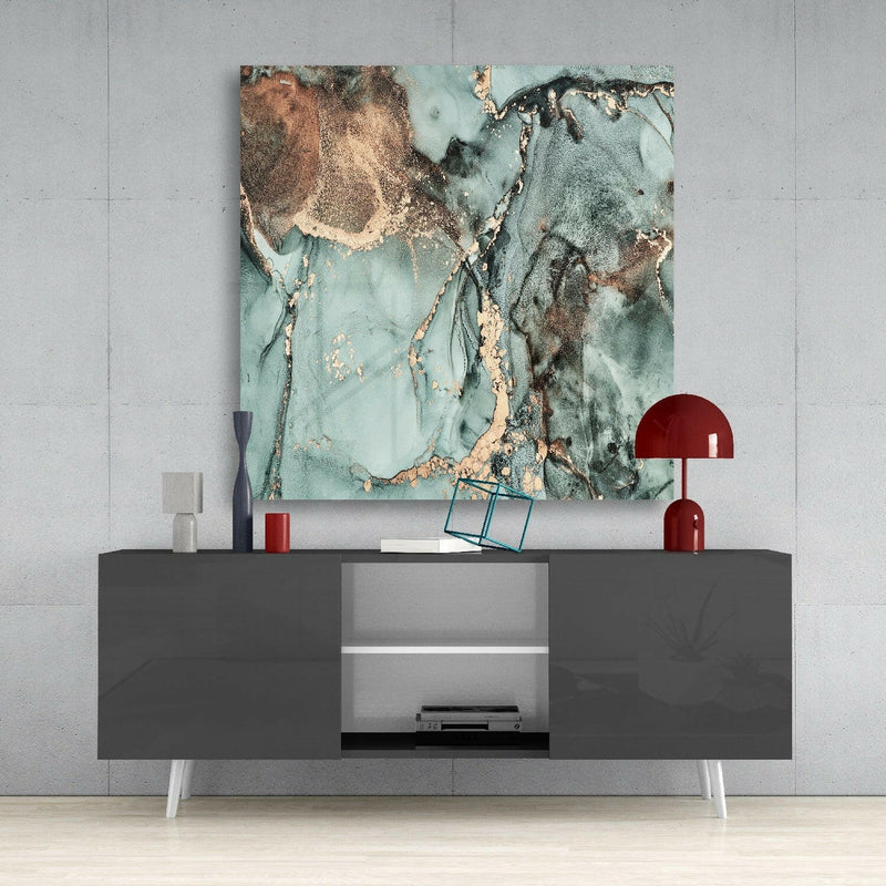 Colored Marble Glass Wall Art