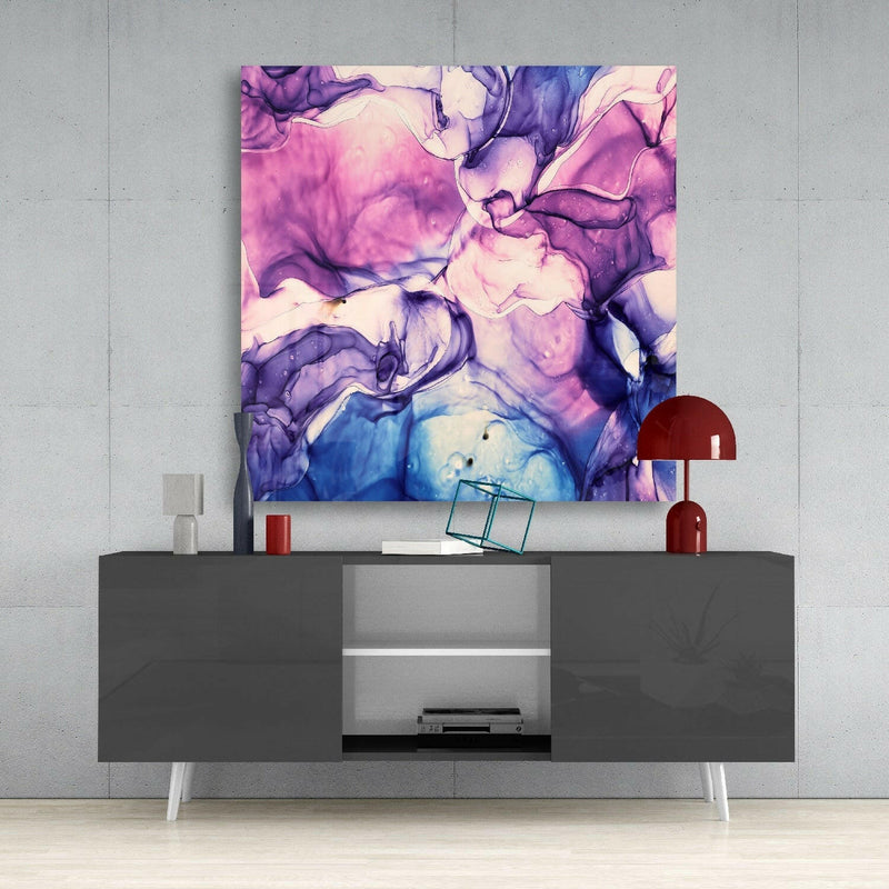 Colored Marble Glass Wall Art