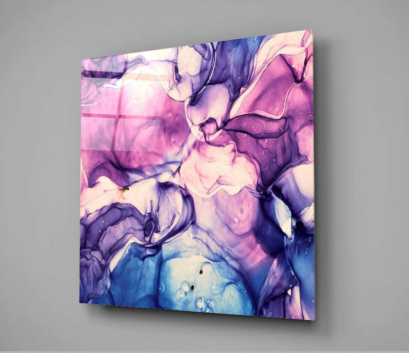 Colored Marble Glass Wall Art