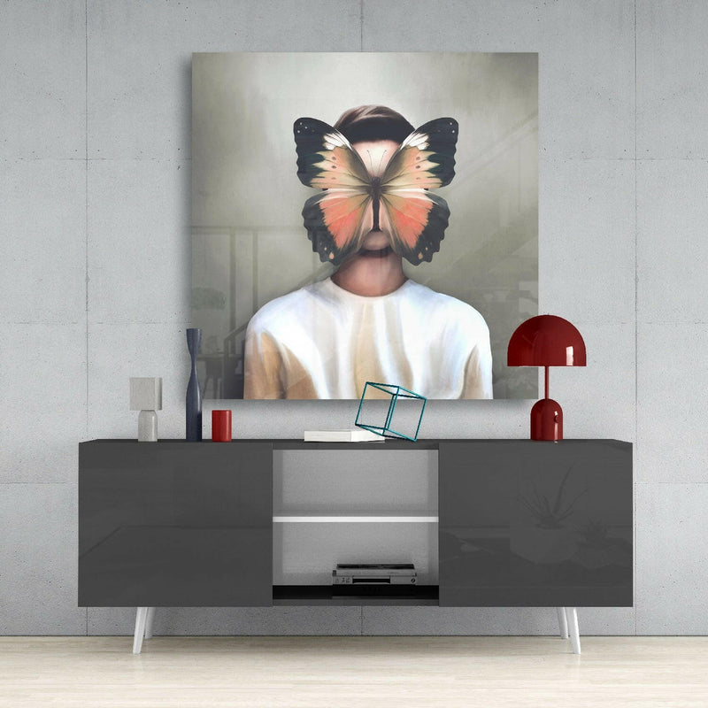 Butterfly Dreams Glass Wall Art