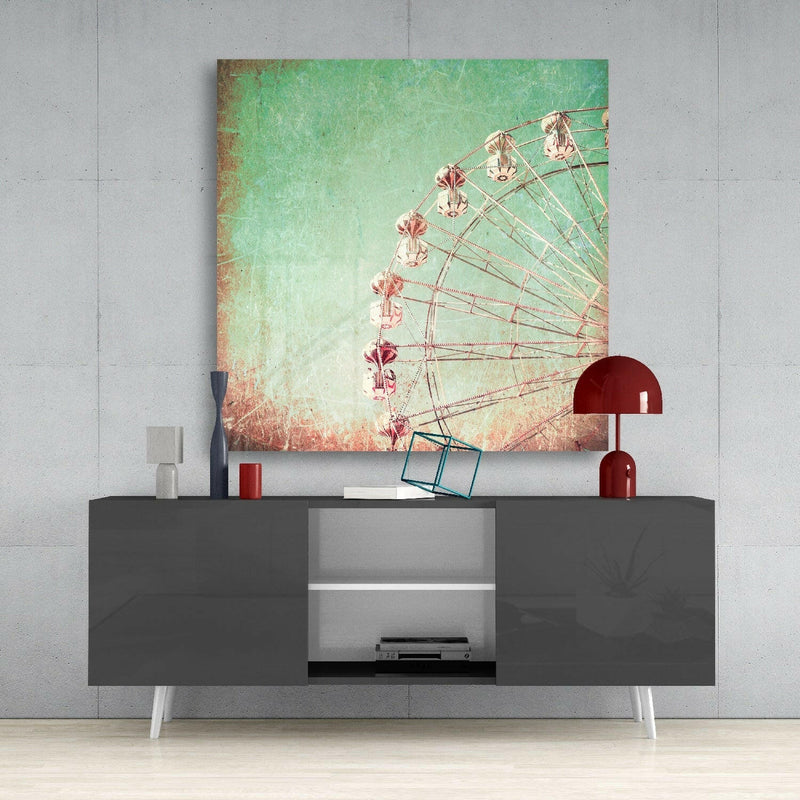 Ferris Wheel Glass Wall Art