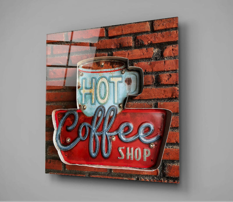 Hot Coffee Glass Wall Art