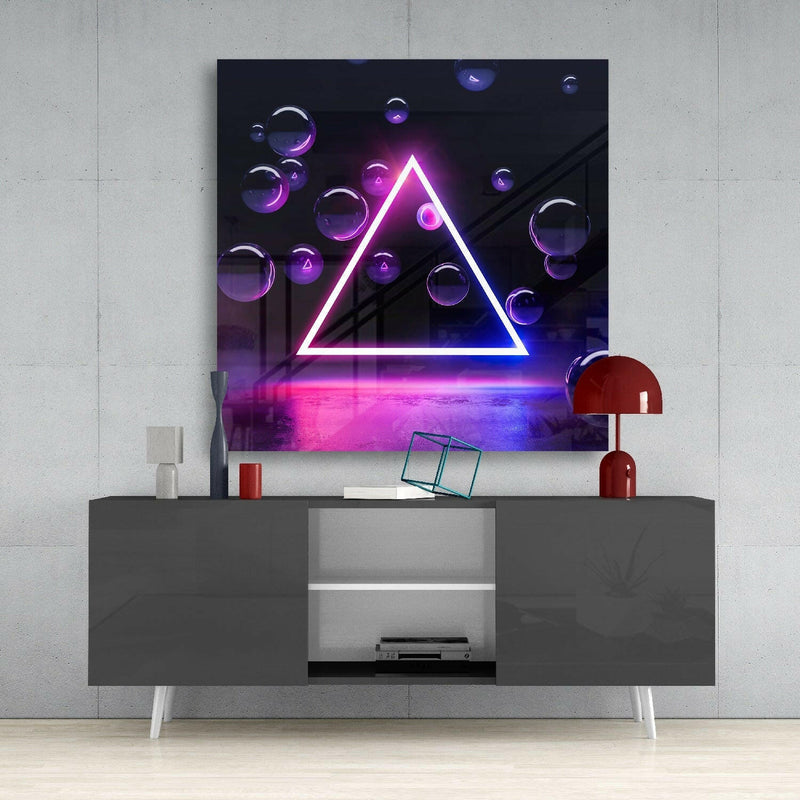 Triangle Glass Wall Art
