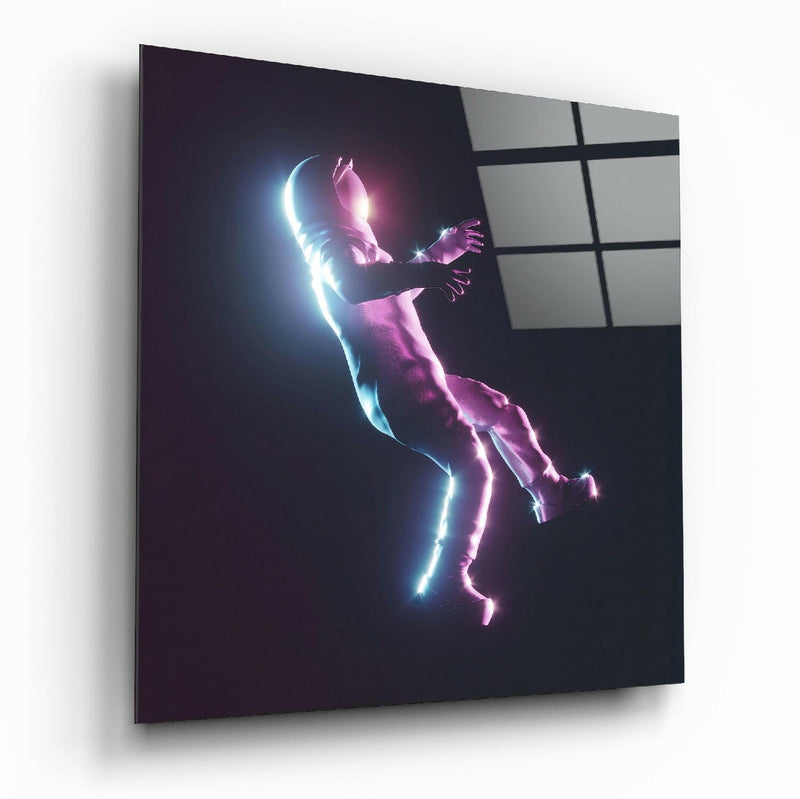 Astronaut Glass Wall Art
