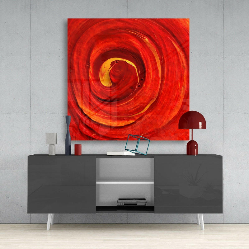 Cycle of Red Glass Wall Art