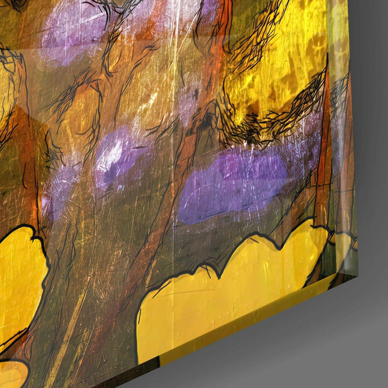 Flowers Glass Wall Art