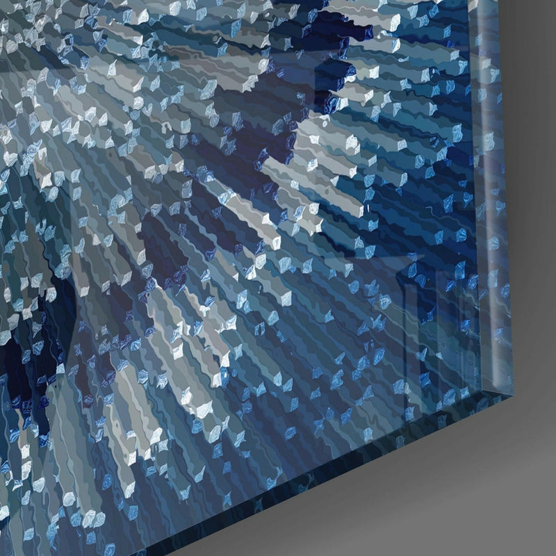 Cycle of Blue Glass Wall Art