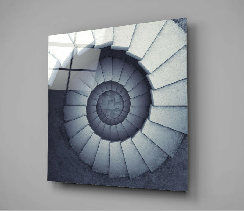 Endless Stairs Glass Wall Art