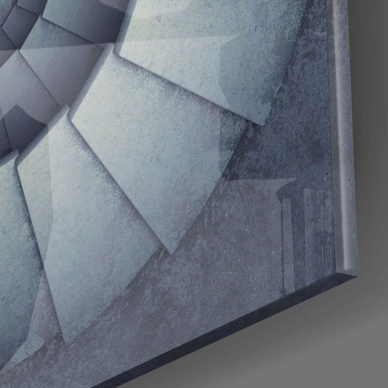 Endless Stairs Glass Wall Art