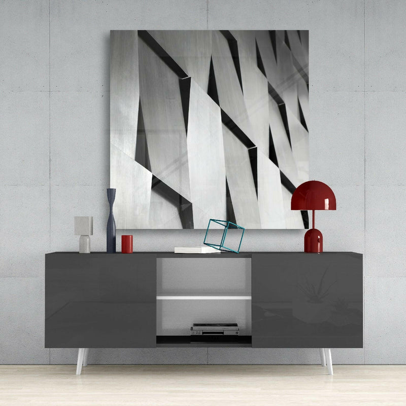 Modern Abstraction Glass Wall Art