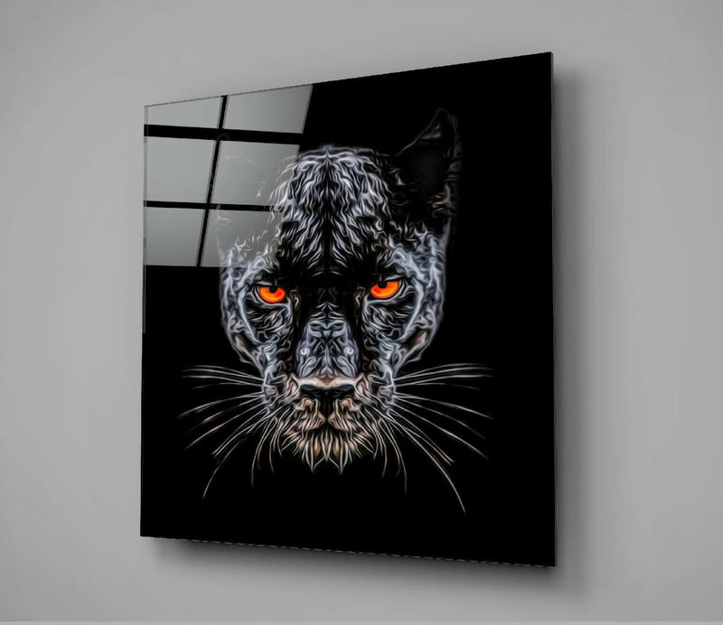 Panther Glass Wall Art