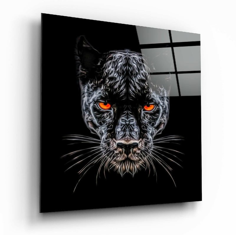 Panther Glass Wall Art