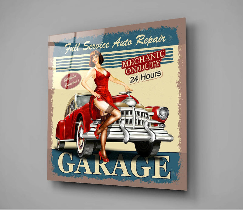 Retro Glass Wall Art