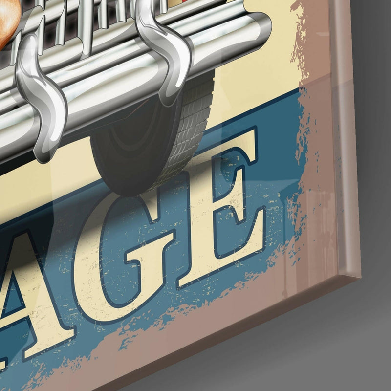 Retro Glass Wall Art