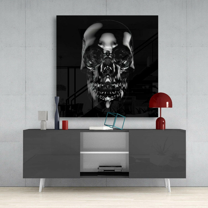 Skull Glass Wall Art