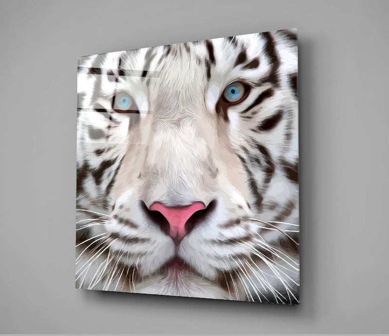 White Tiger Glass Wall Art