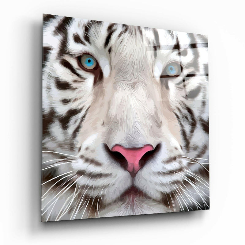 White Tiger Glass Wall Art