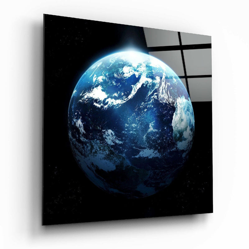 World Glass Wall Art