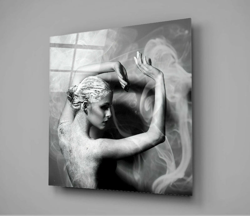 Smoke Dancing Glass Wall Art