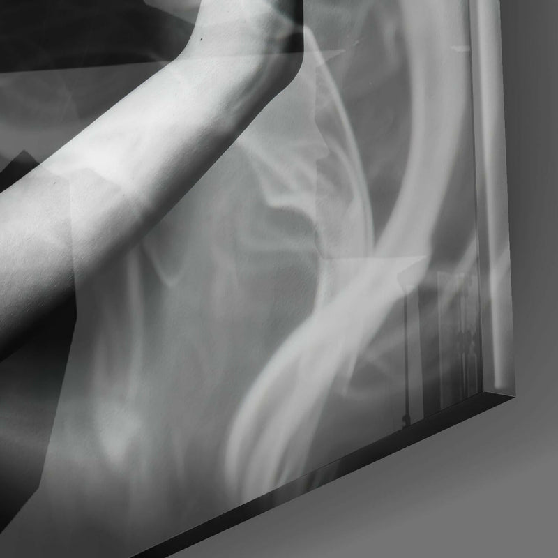 Smoke Dancing Glass Wall Art