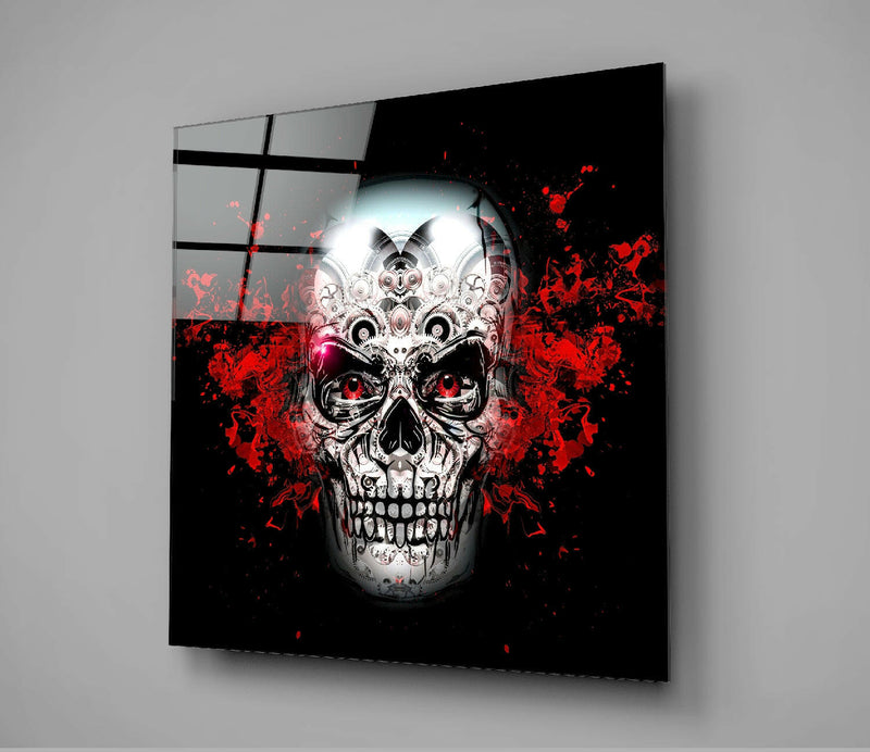 Skull Glass Wall Art