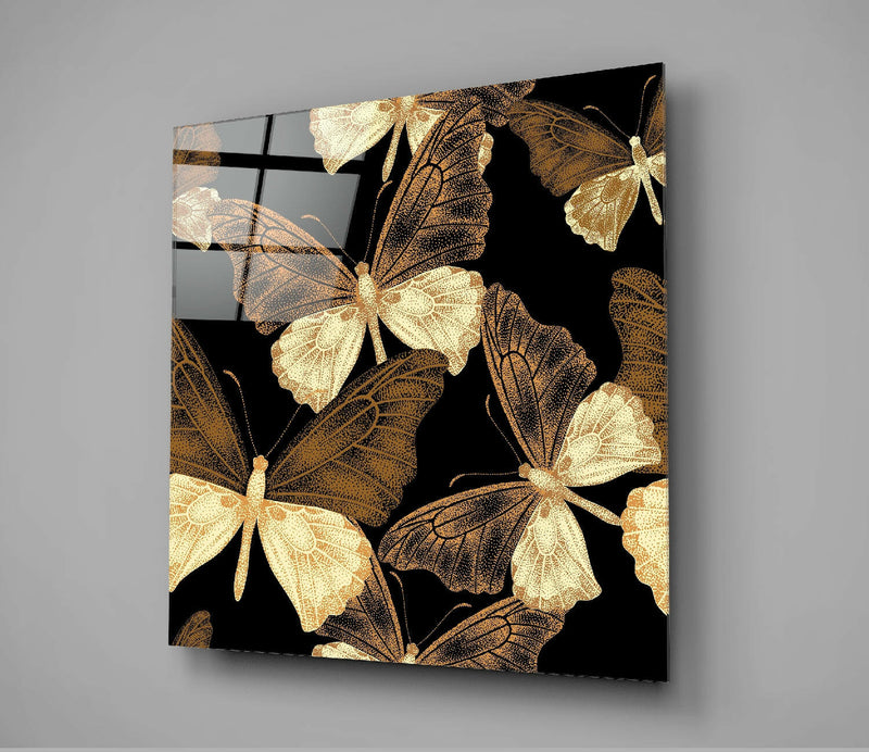 Butterflies Glass Wall Art