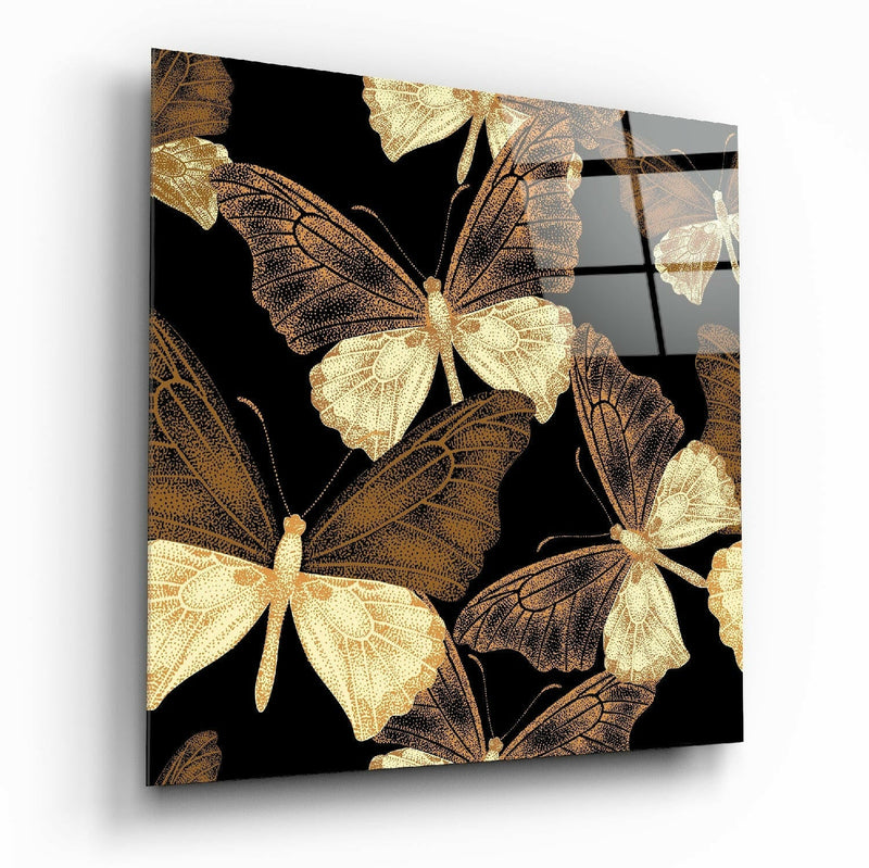 Butterflies Glass Wall Art