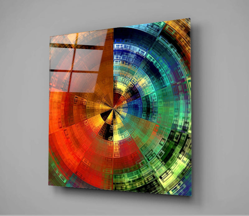 Color Wheel Glass Wall Art