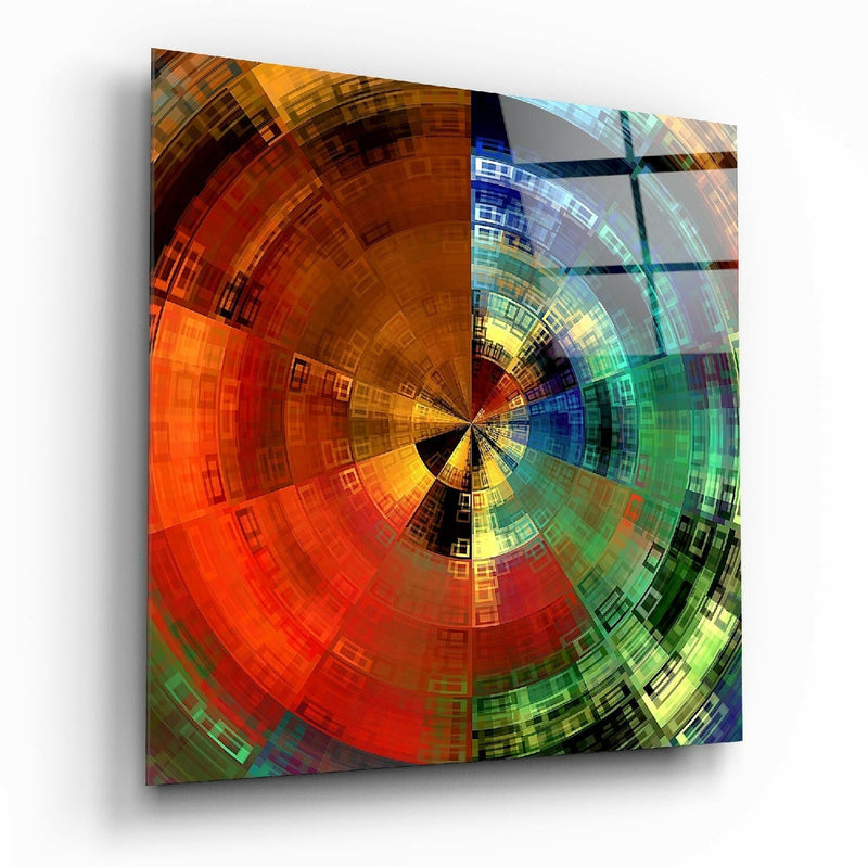 Color Wheel Glass Wall Art