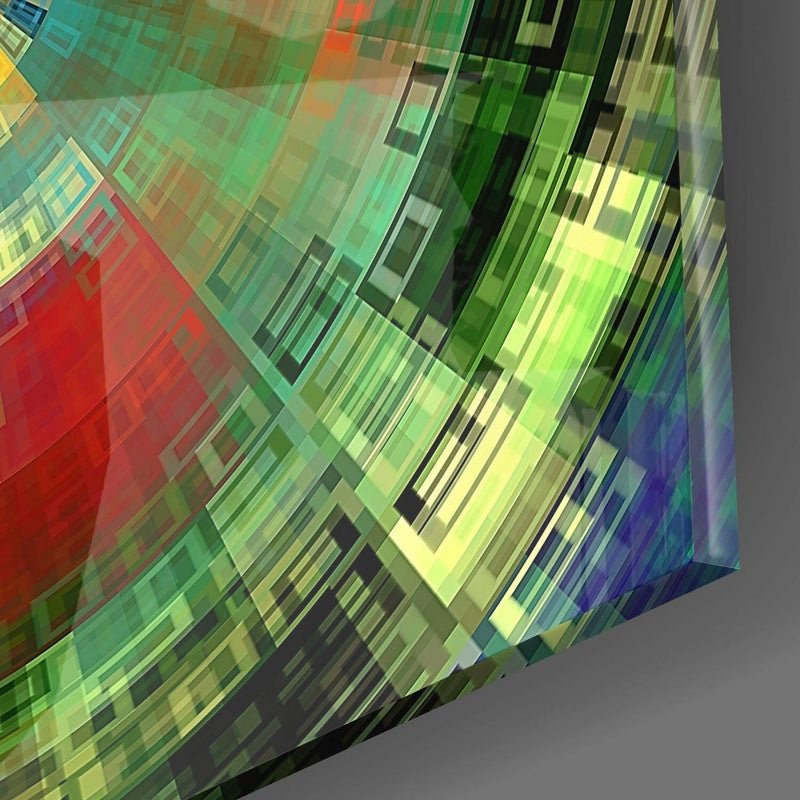 Color Wheel Glass Wall Art