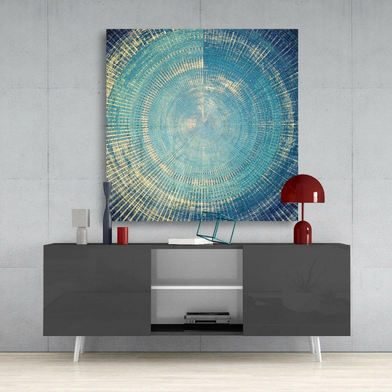 Elegant Cycle Glass Wall Art