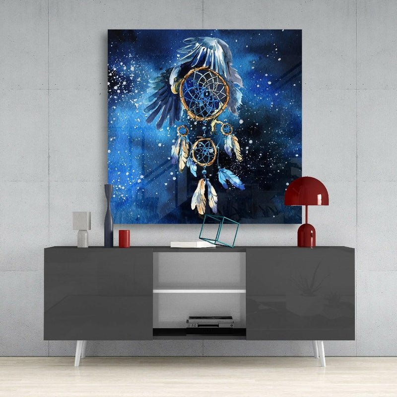 Dream Catcher Glass Wall Art