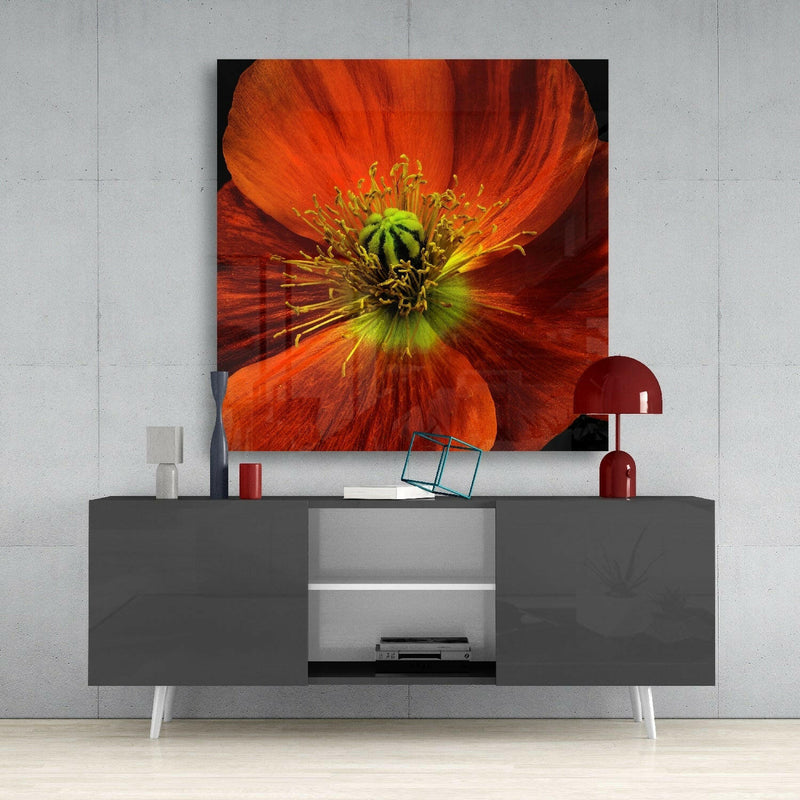 Flower Glass Wall Art