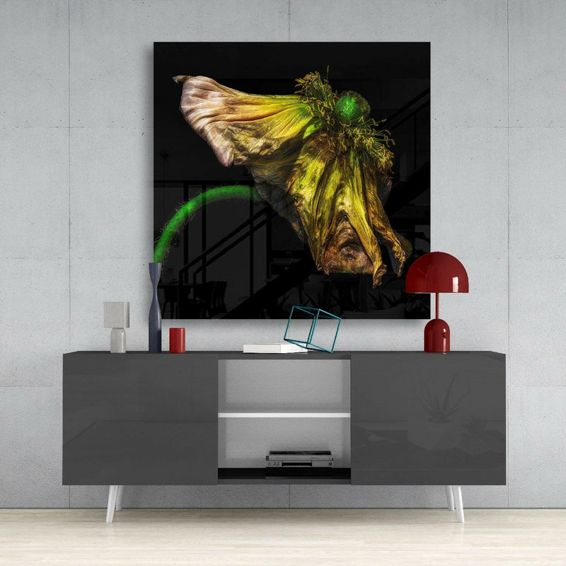 Flower Glass Wall Art