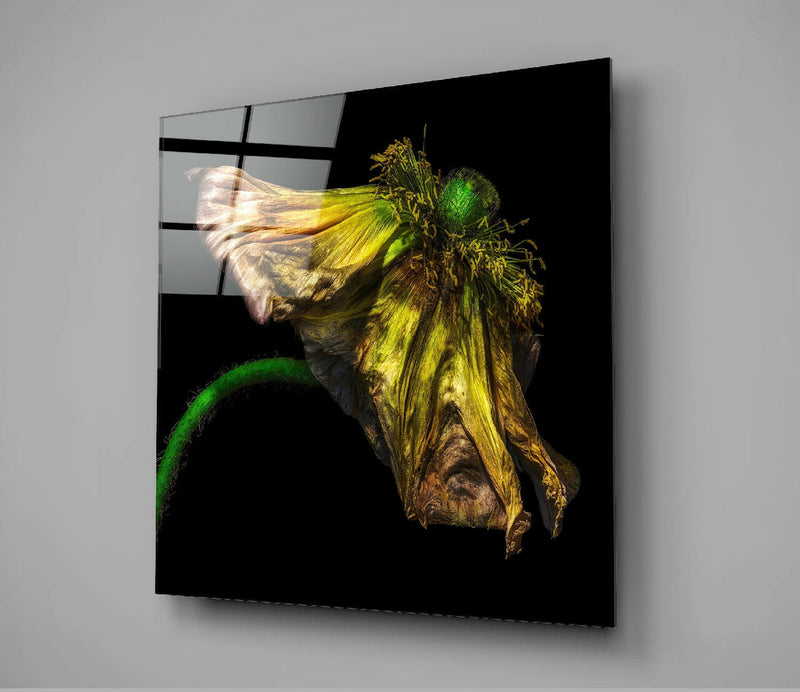Flower Glass Wall Art