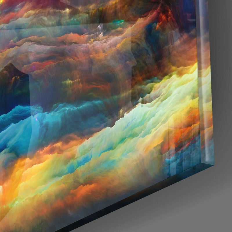 Colors of Space Glass Wall Art