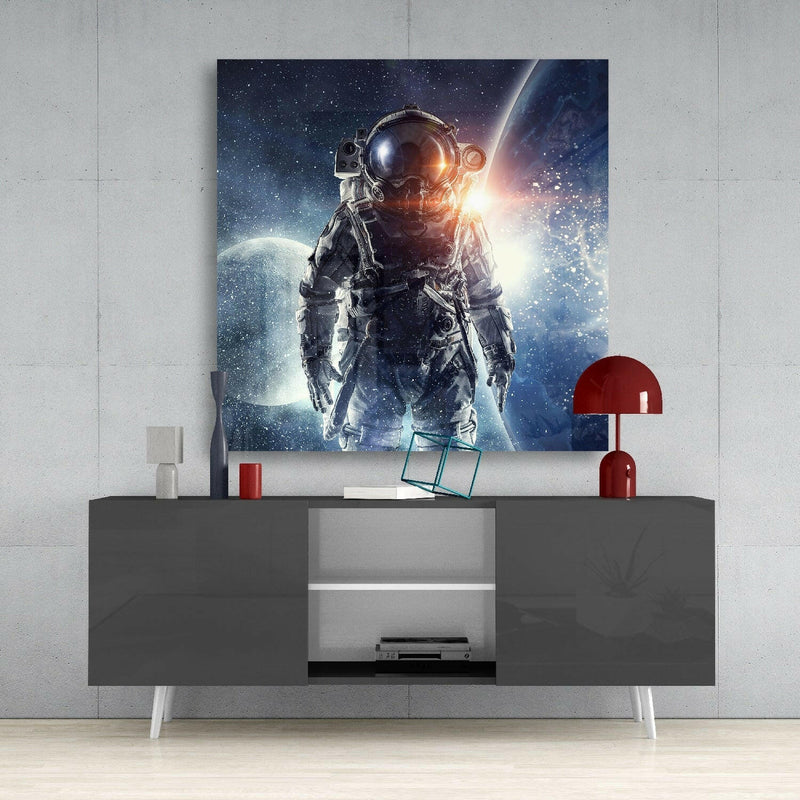 Astronaut Glass Wall Art