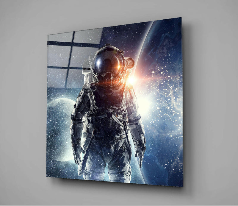 Astronaut Glass Wall Art