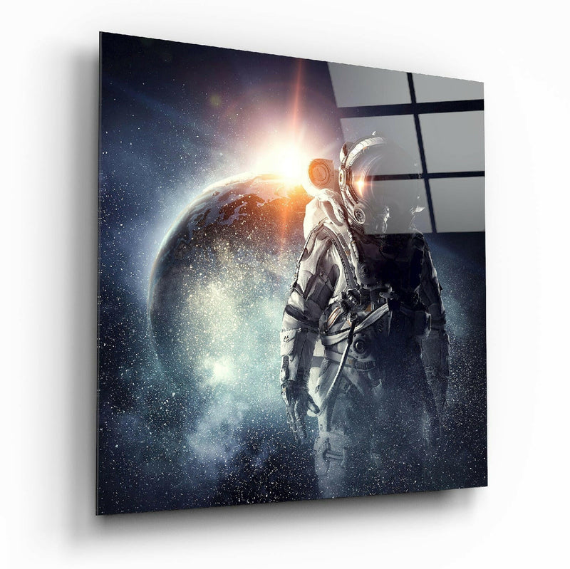 Astronaut Glass Wall Art