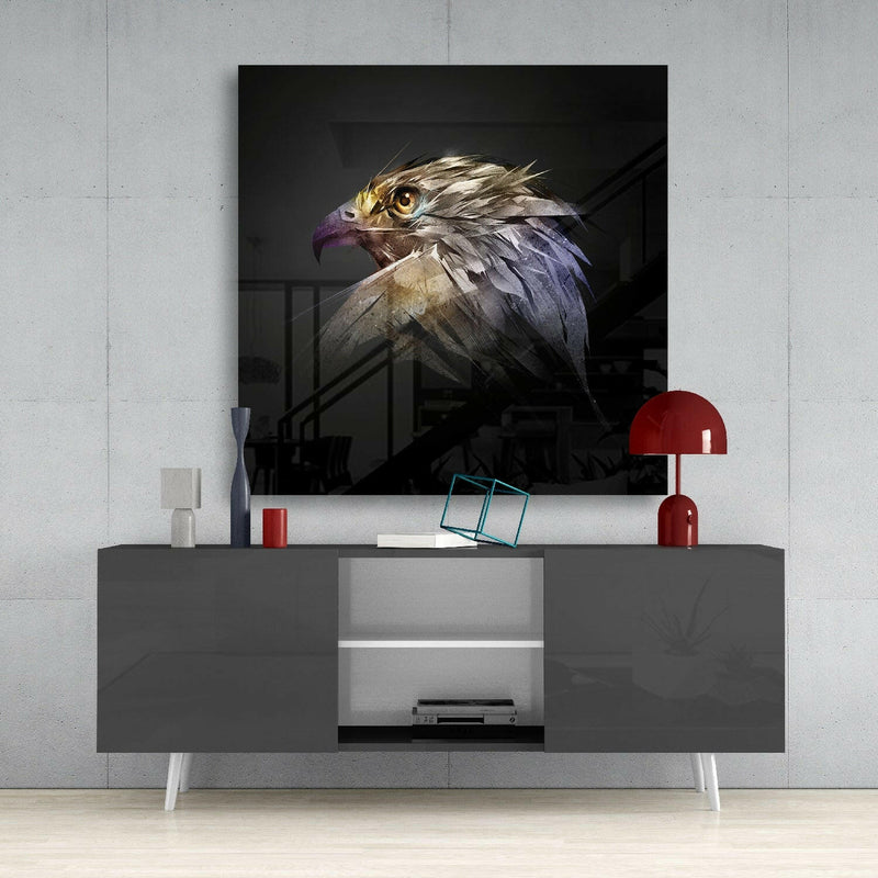 Falcon Glass Wall Art