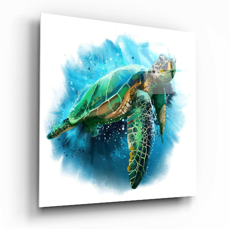 Caretta Caretta Glass Wall Art
