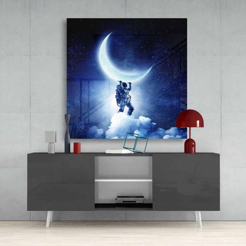 Moon Bearer Glass Wall Art