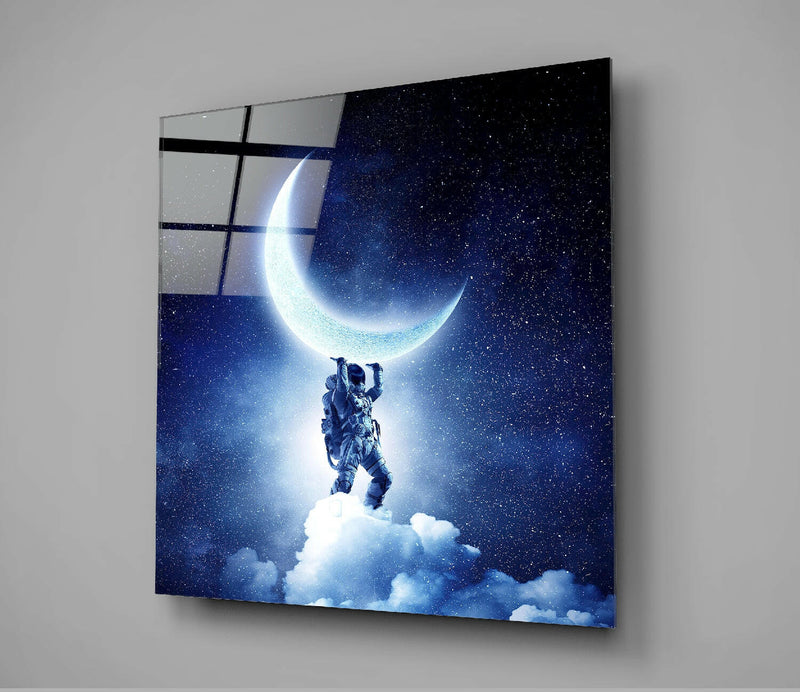 Moon Bearer Glass Wall Art