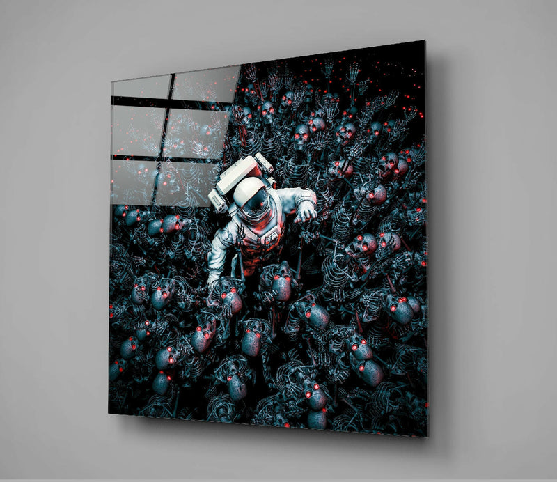 Android Cemetery Glass Wall Art