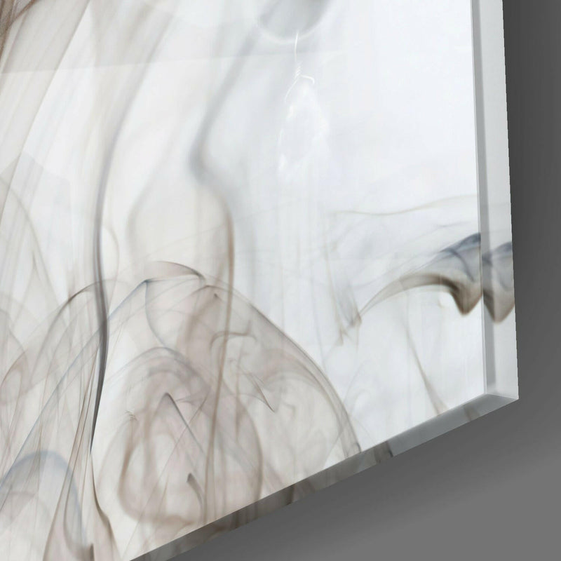 Smoke Face Glass Wall Art
