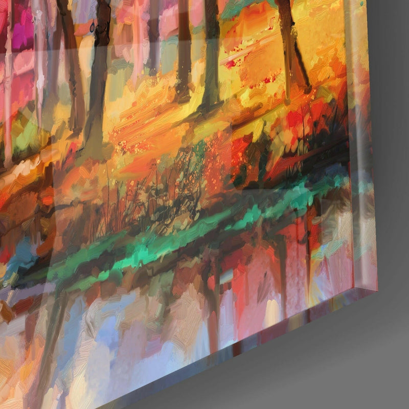 Colors of the Forest Glass Wall Art