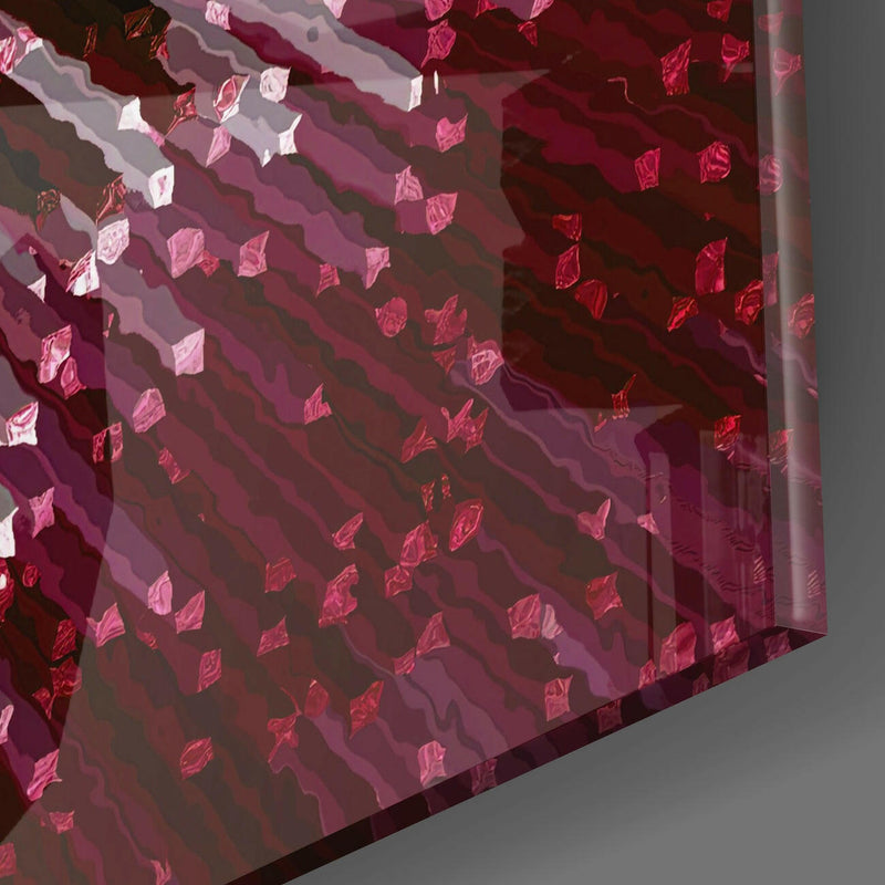 Cycle of Red Glass Wall Art