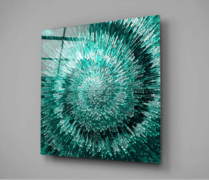 Cycle of Green Glass Wall Art