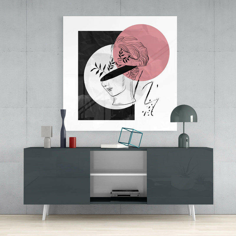 Flower Thoughts Glass Wall Art