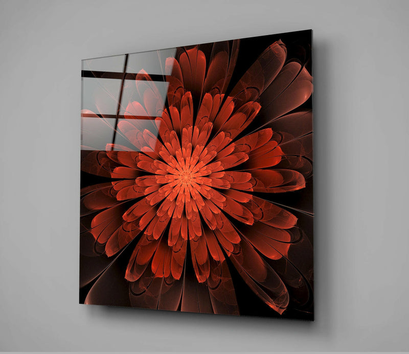 Flower Glass Wall Art